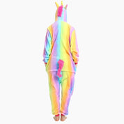 Pyjama style grenouillère multicolore licorne pour femme
