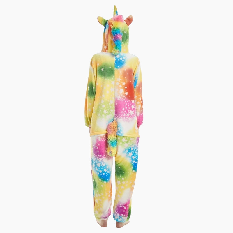 Kigurumi multicolore style pyjama licorne pour femme