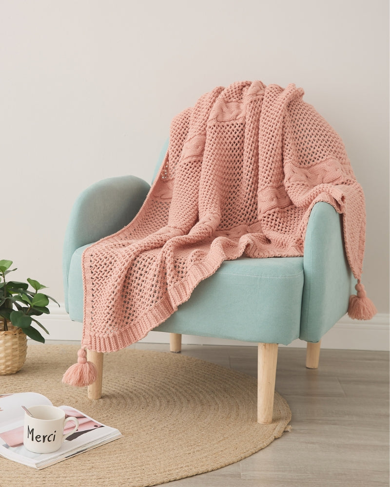 Plaid moderne coloré style crochet