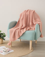 Plaid moderne coloré style crochet