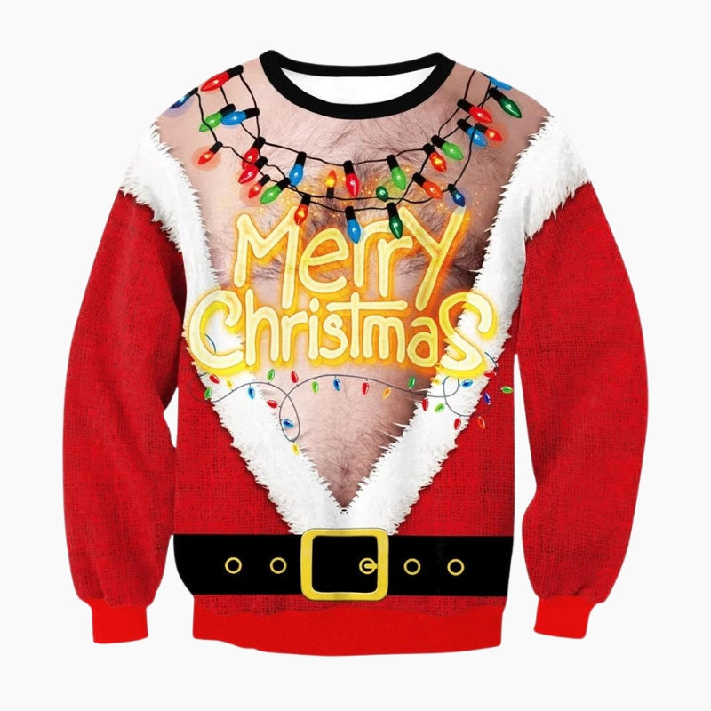 Moche Noel 2024 Pull Noel Musical Pull Moche De Noël Enfant Gris