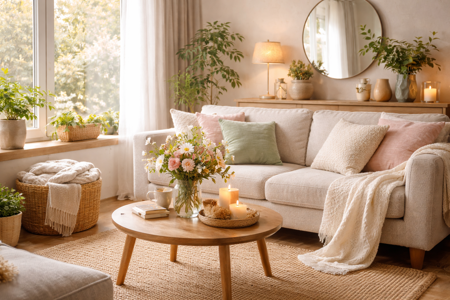 Cocooning au printemps : comment créer une atmosphère douce sans lourdeur