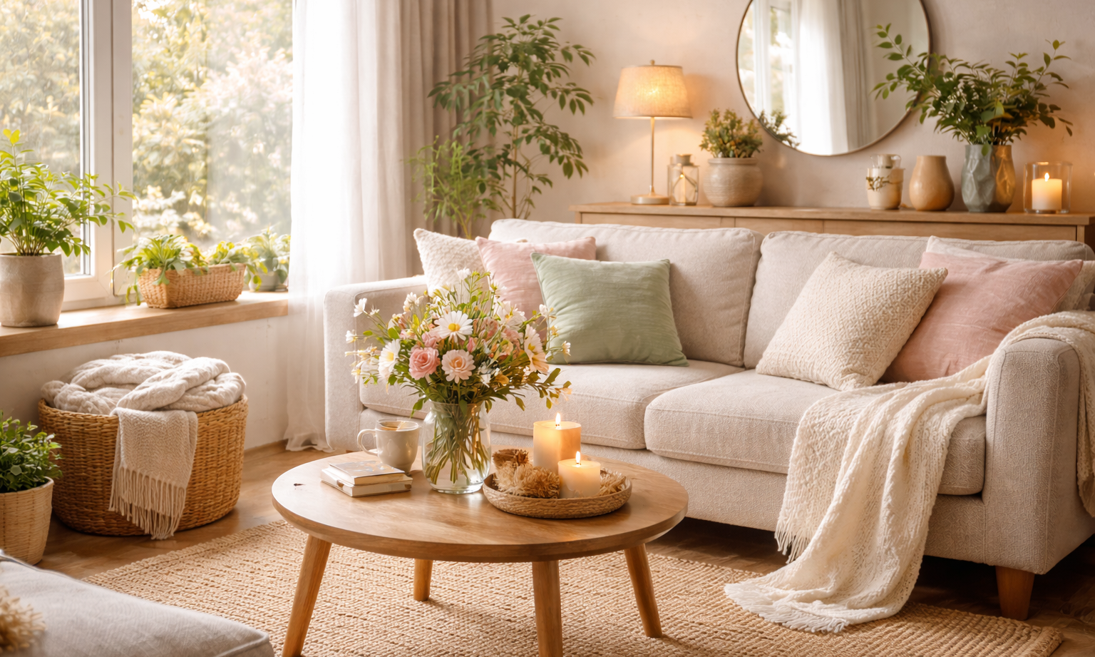 Cocooning au printemps : comment créer une atmosphère douce sans lourdeur