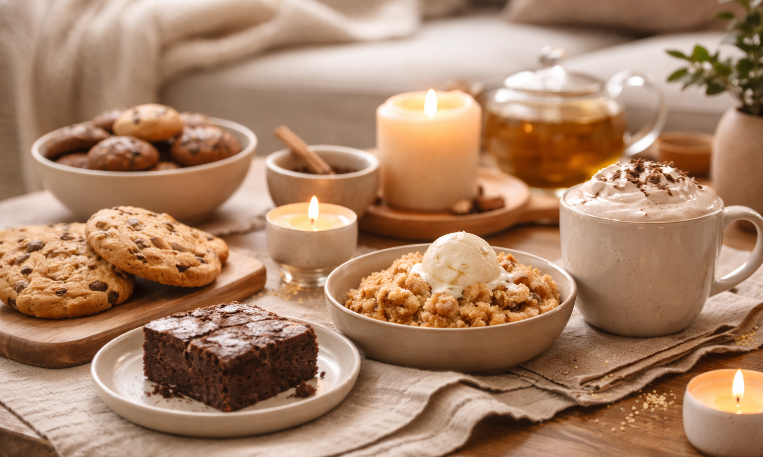 Les desserts réconfortants parfaits pour une ambiance cocooning