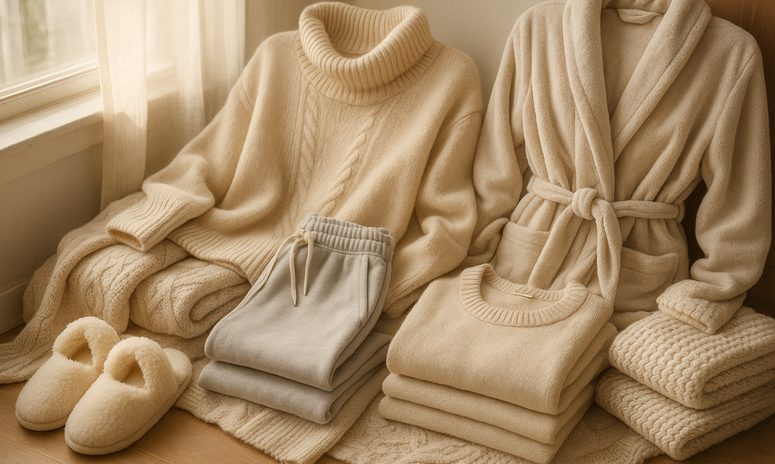 Tenues cocooning : les vêtements doux et confortables à avoir chez soi