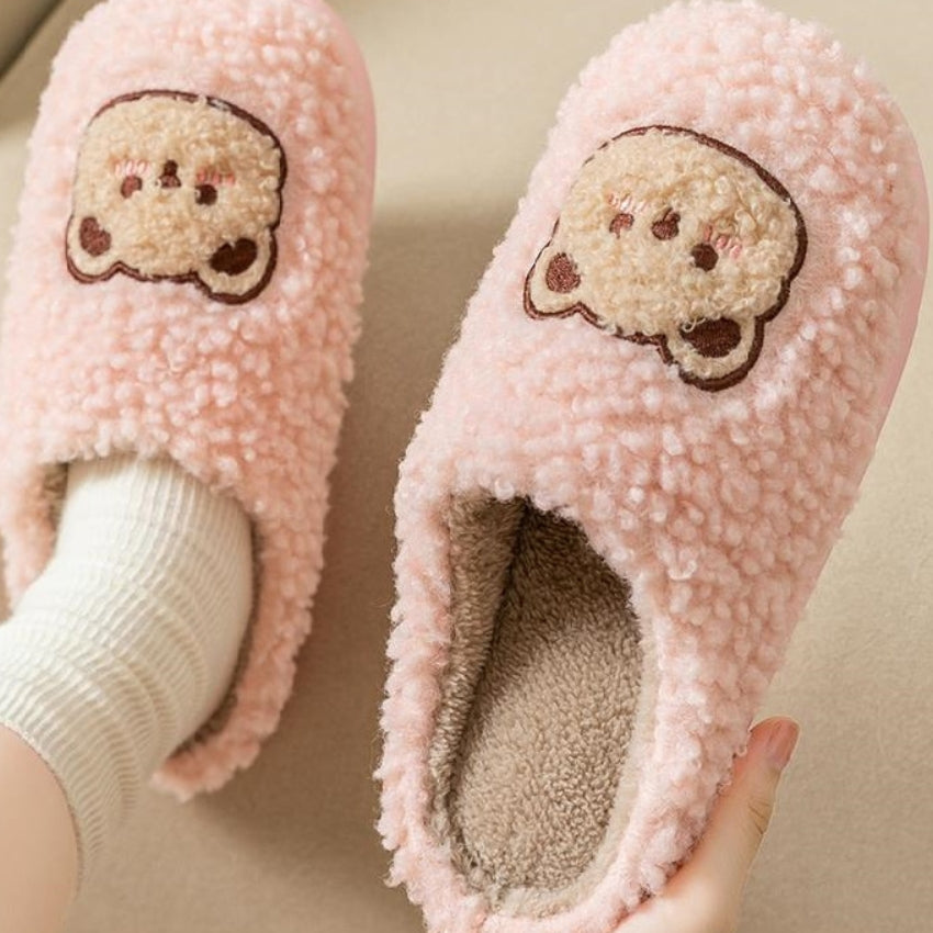 Chausson Pilou Pilou rose à motif