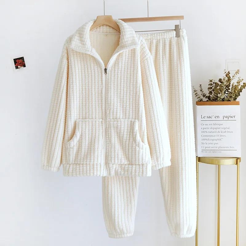 Pyjama Pilou Pilou chaud blanc femme