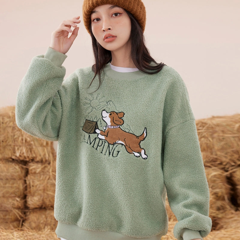 Pull Pilou Pilou vert à motif