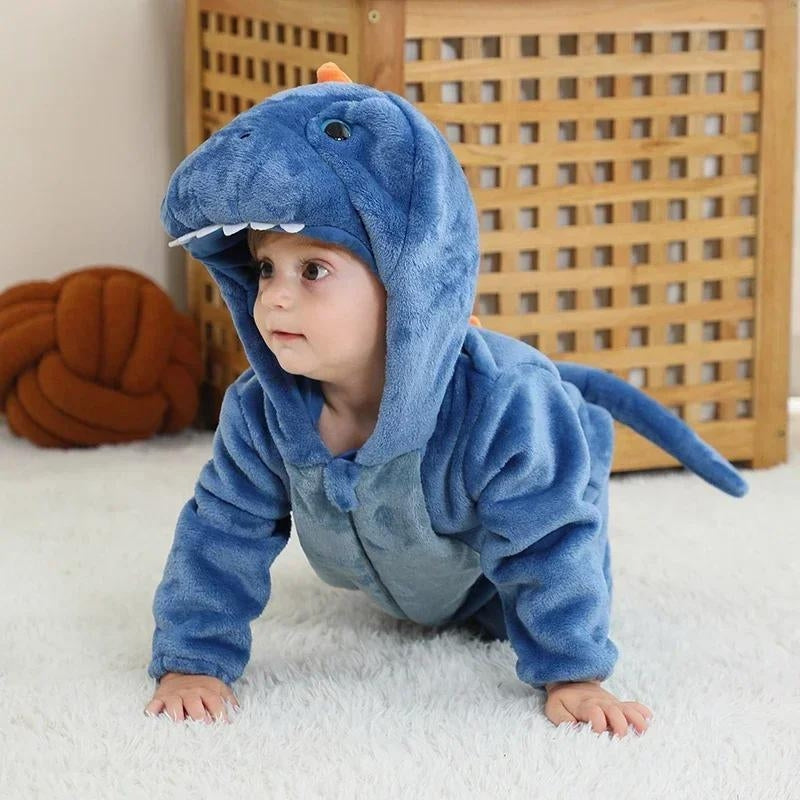 Pyjama Bébé Garçon Polaire Dinosaure – Ensemble Chaud Hiver 3-24 Mois, Pull Flanelle Dino Mignon + Pantalon Doux, Vêtement Bébé Peluche Ultra Confortable