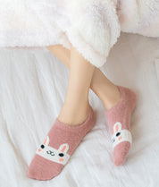 Chaussette Pilou Pilou lapin rose