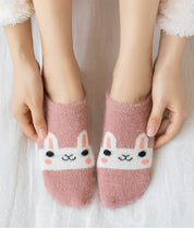 Chaussette Pilou Pilou lapin rose