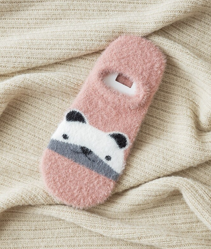 Chaussette Pilou Pilou panda rose