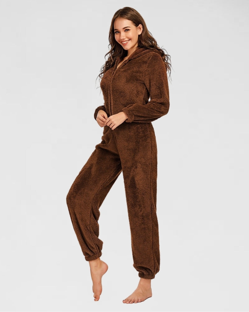 FindDress Pyjama Femme Hiver Pilou Confortable chaud Pyjama Combinaison  Animaux Polaire Pyjama Srtitch Girafe Cochon souple qualité