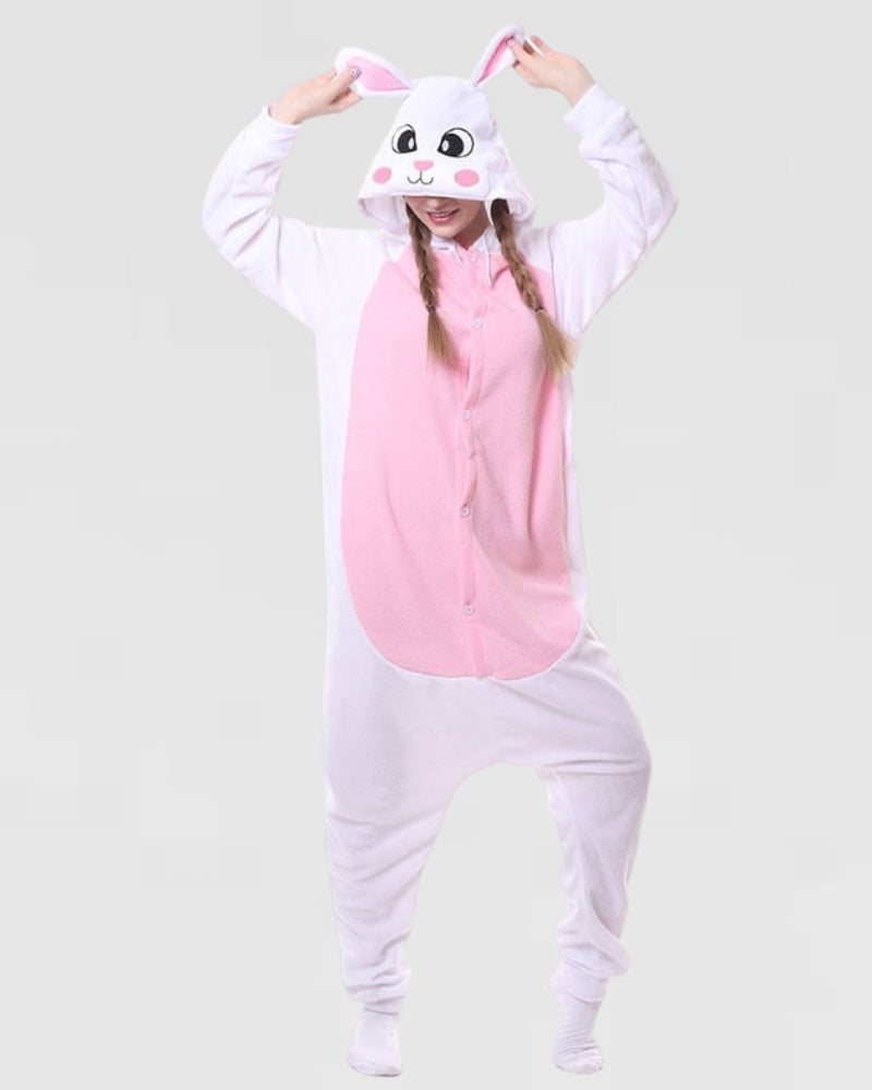 Combinaison Pyjama Femme Polaire lapin