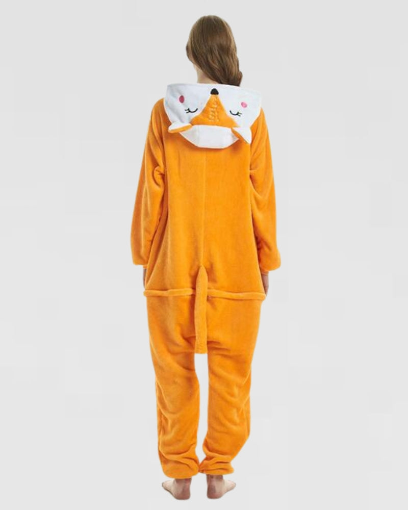 Pyjama pilou pilou renard orange pour bébé en livraison gratuite