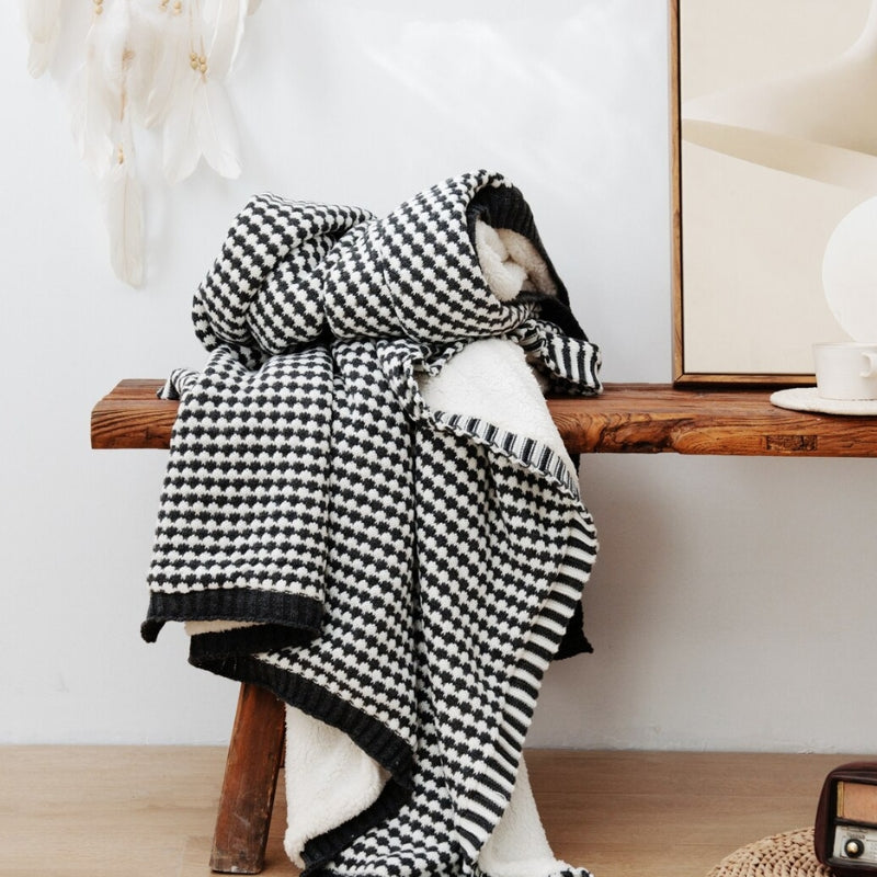 Plaid Pilou Pilou noir à carreaux