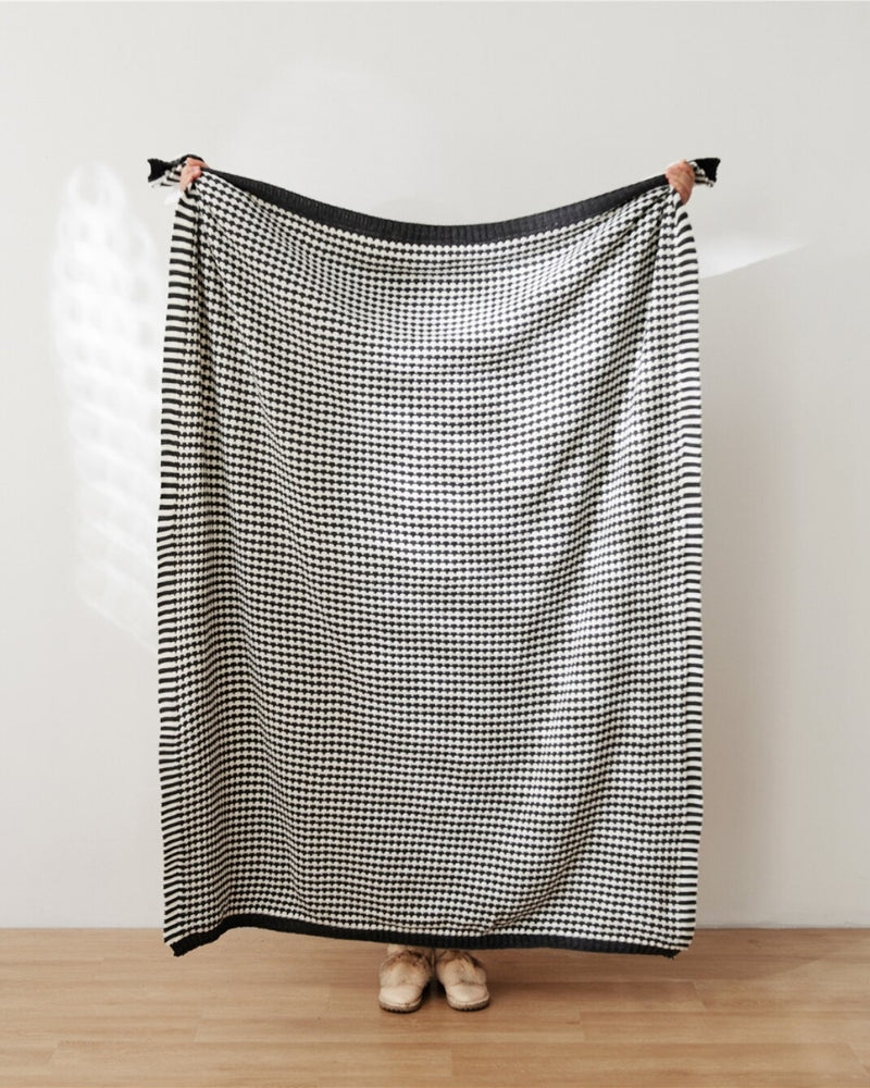 Plaid Pilou Pilou noir à carreaux