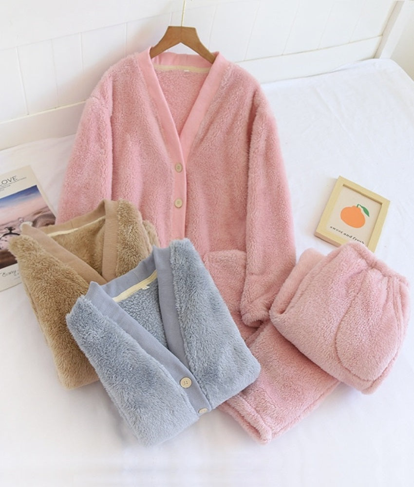 pyjama femme pilou chaud etam