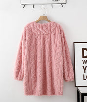 Veste de pyjama rose pour femme