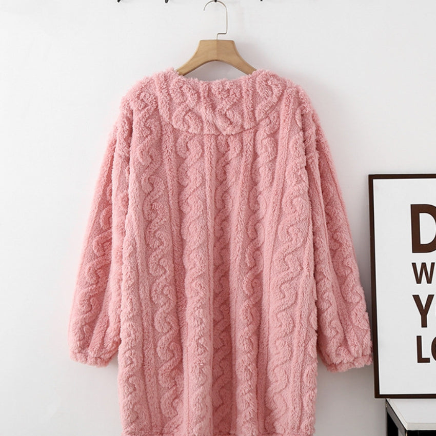 Veste de pyjama rose pour femme